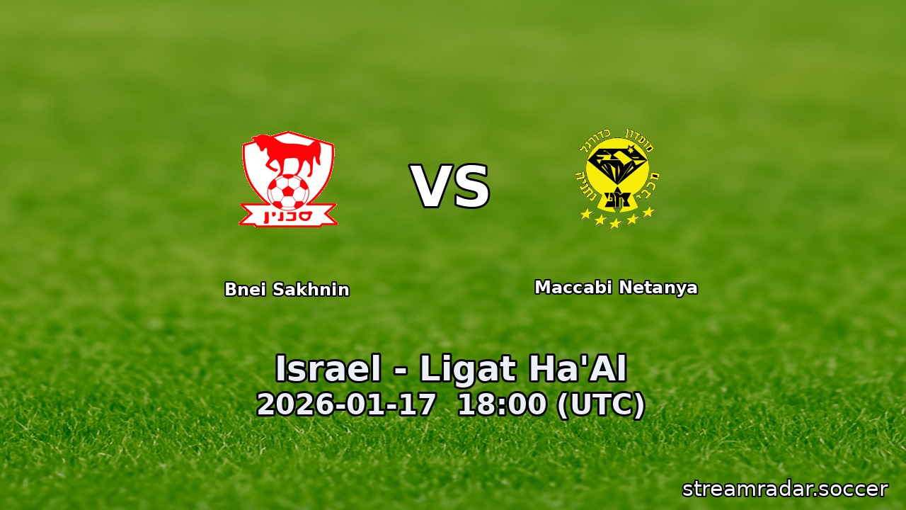 Bnei Sakhnin vs Maccabi Netanya