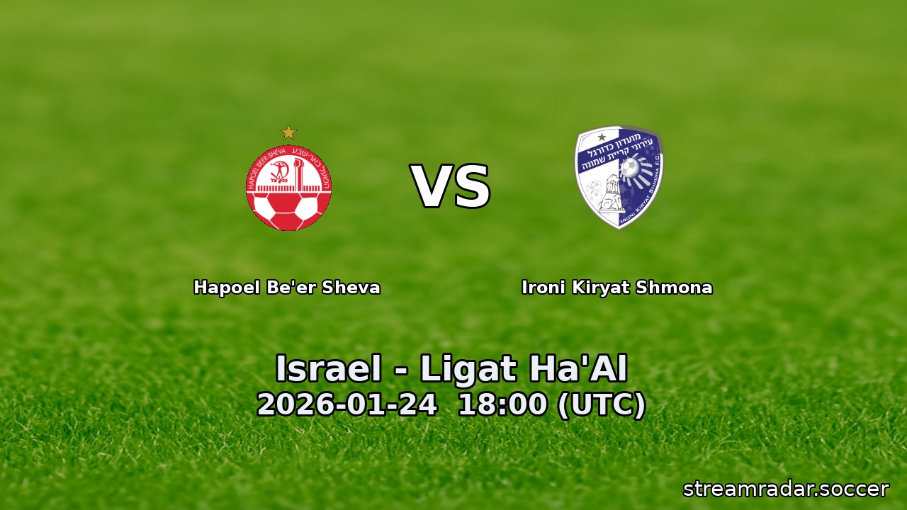 Hapoel Be'er Sheva vs Ironi Kiryat Shmona