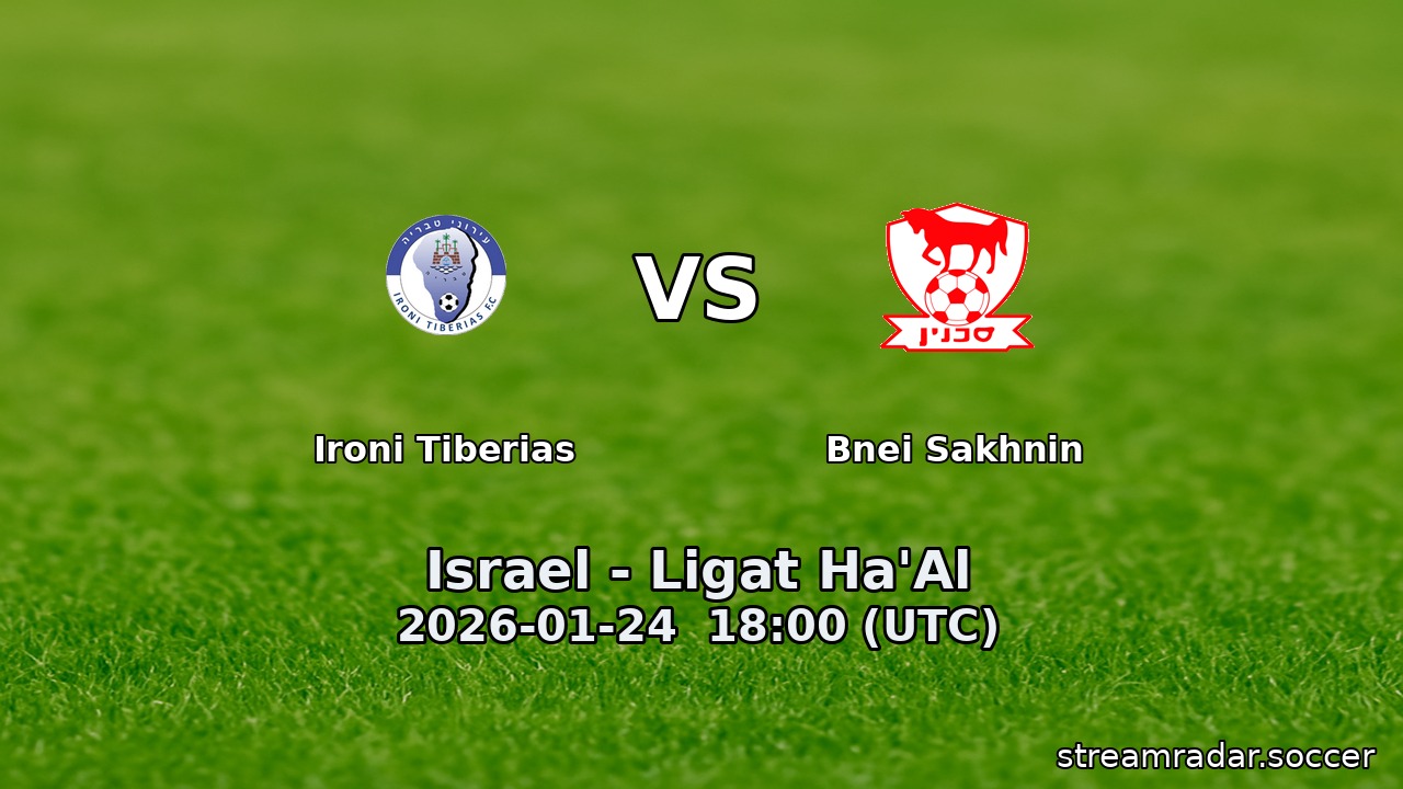 Ironi Tiberias vs Bnei Sakhnin
