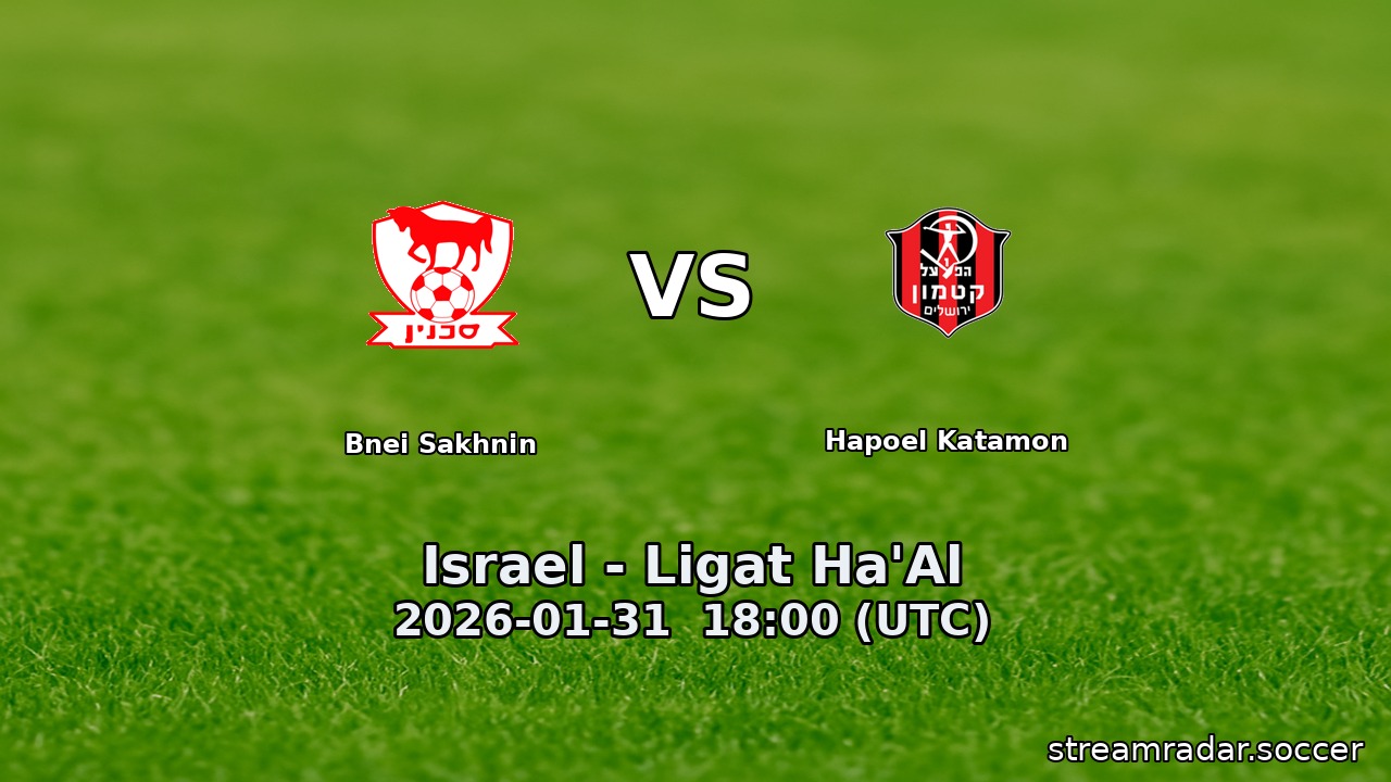 Bnei Sakhnin vs Hapoel Katamon