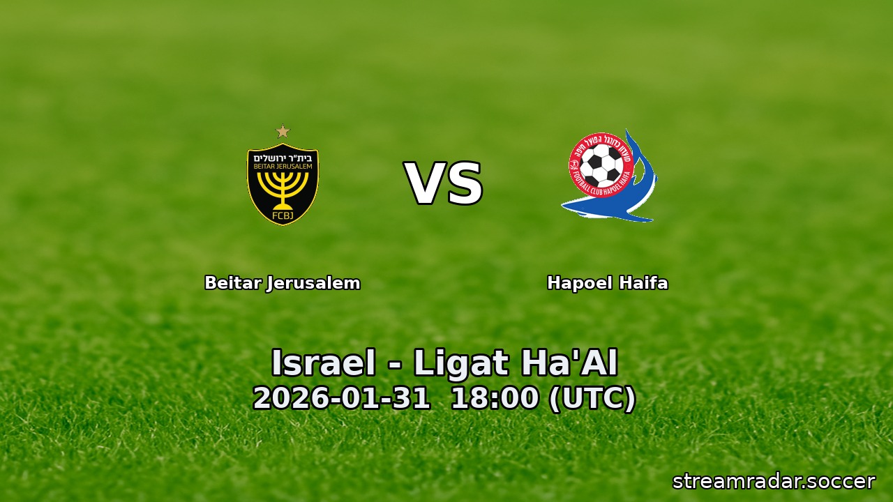Beitar Jerusalem vs Hapoel Haifa