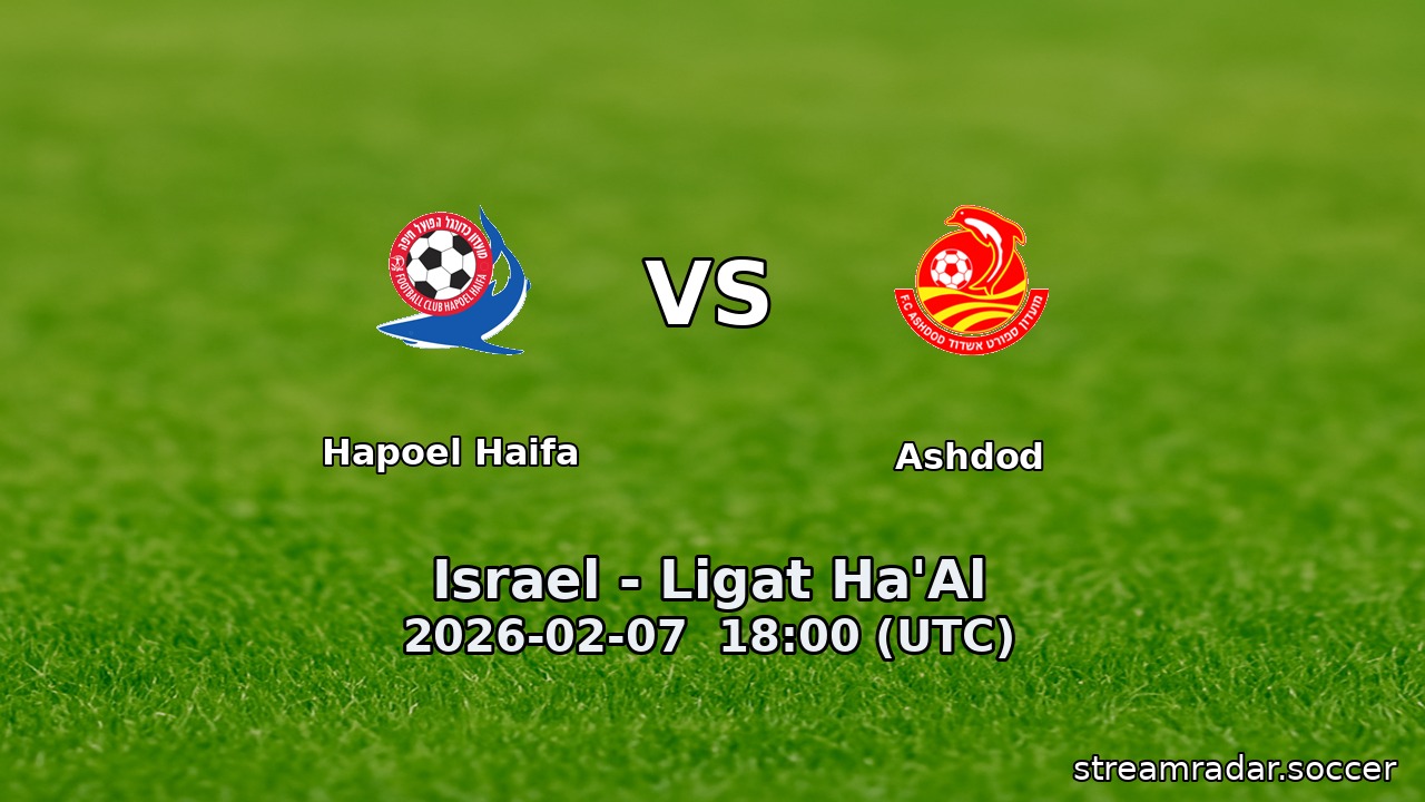 Hapoel Haifa vs Ashdod