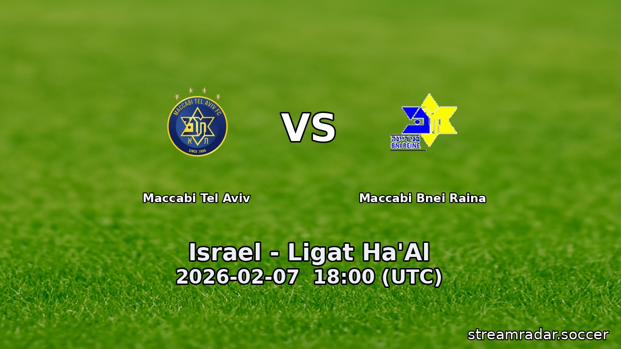 Maccabi Tel Aviv vs Maccabi Bnei Raina