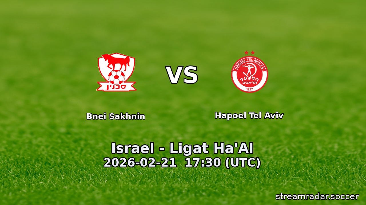 Bnei Sakhnin vs Hapoel Tel Aviv