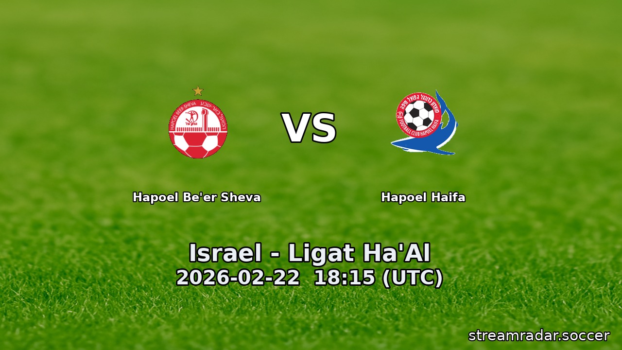 Hapoel Be'er Sheva vs Hapoel Haifa