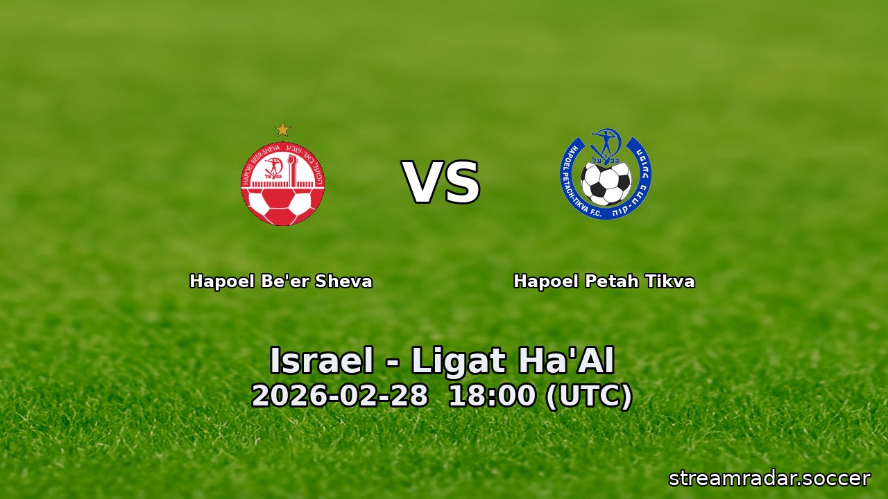 Hapoel Be'er Sheva vs Hapoel Petah Tikva