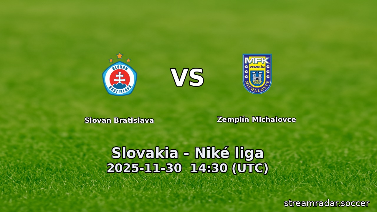 Slovan Bratislava vs Zemplín Michalovce