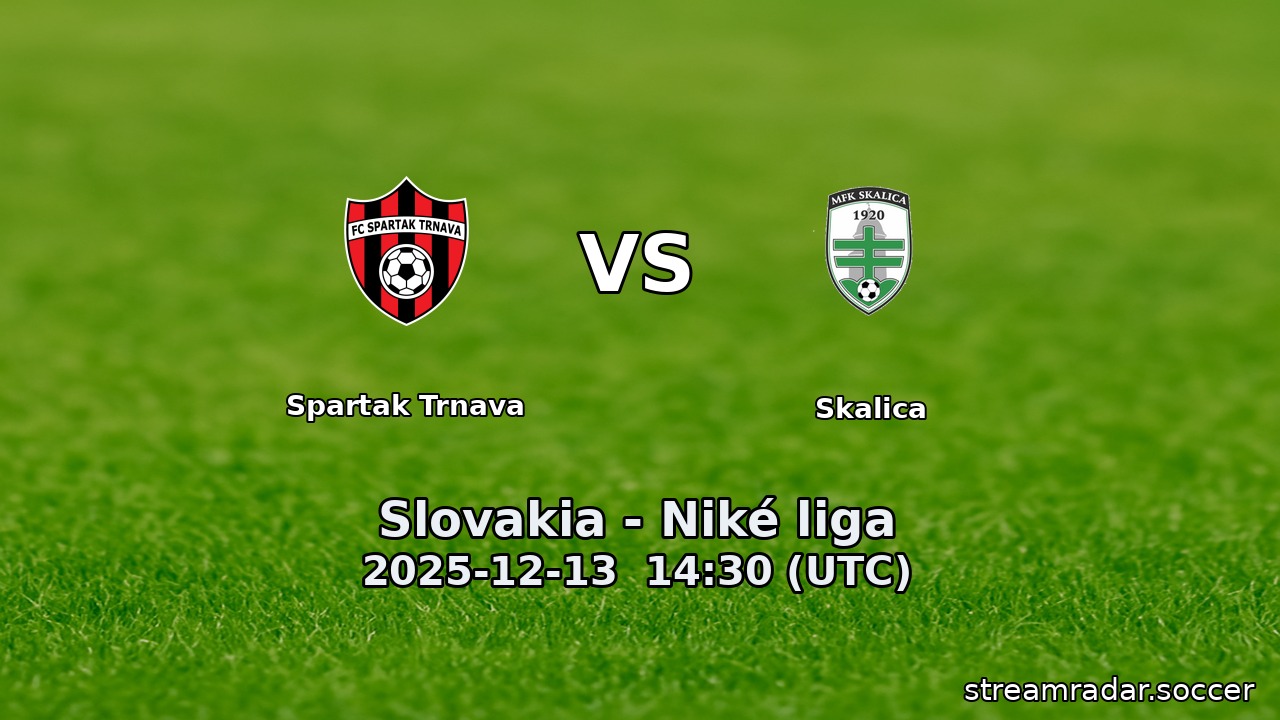 Spartak Trnava vs Skalica