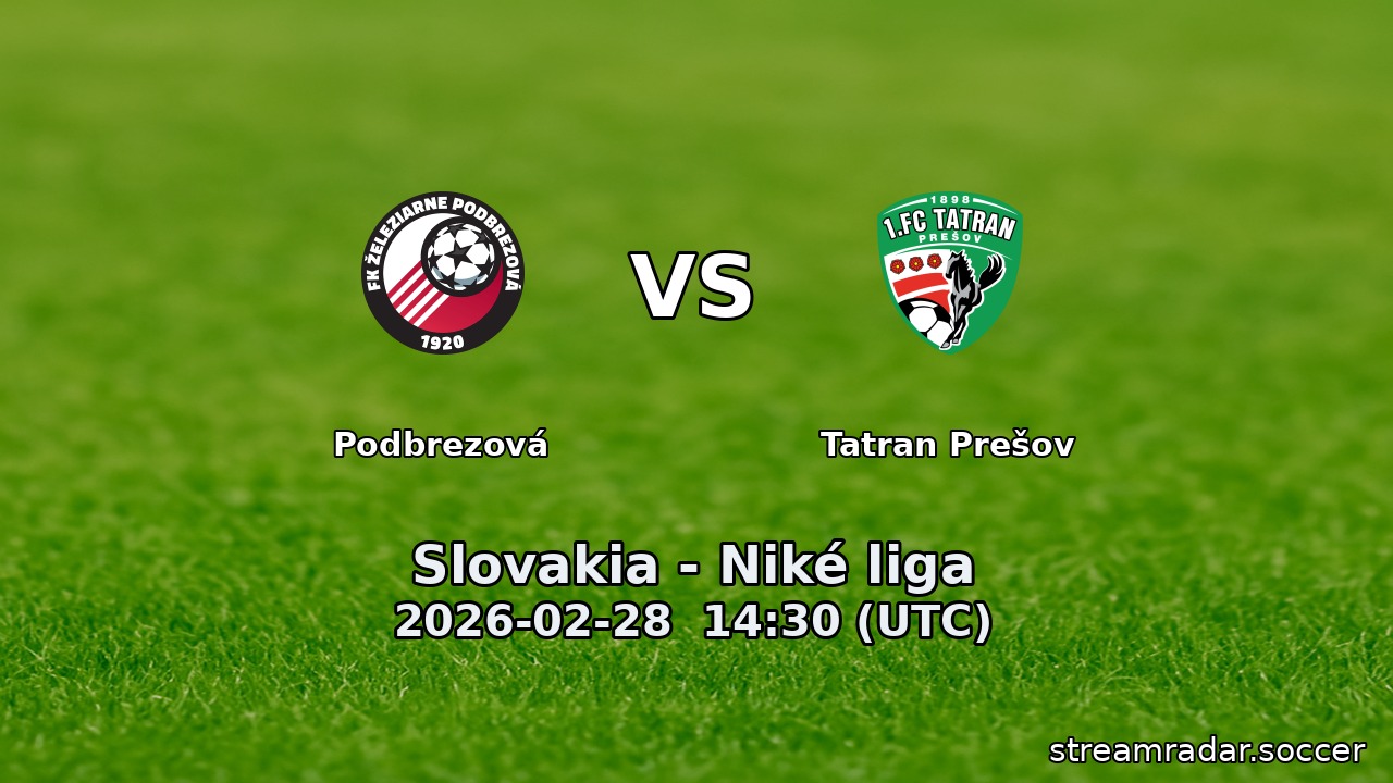 Podbrezová vs Tatran Prešov
