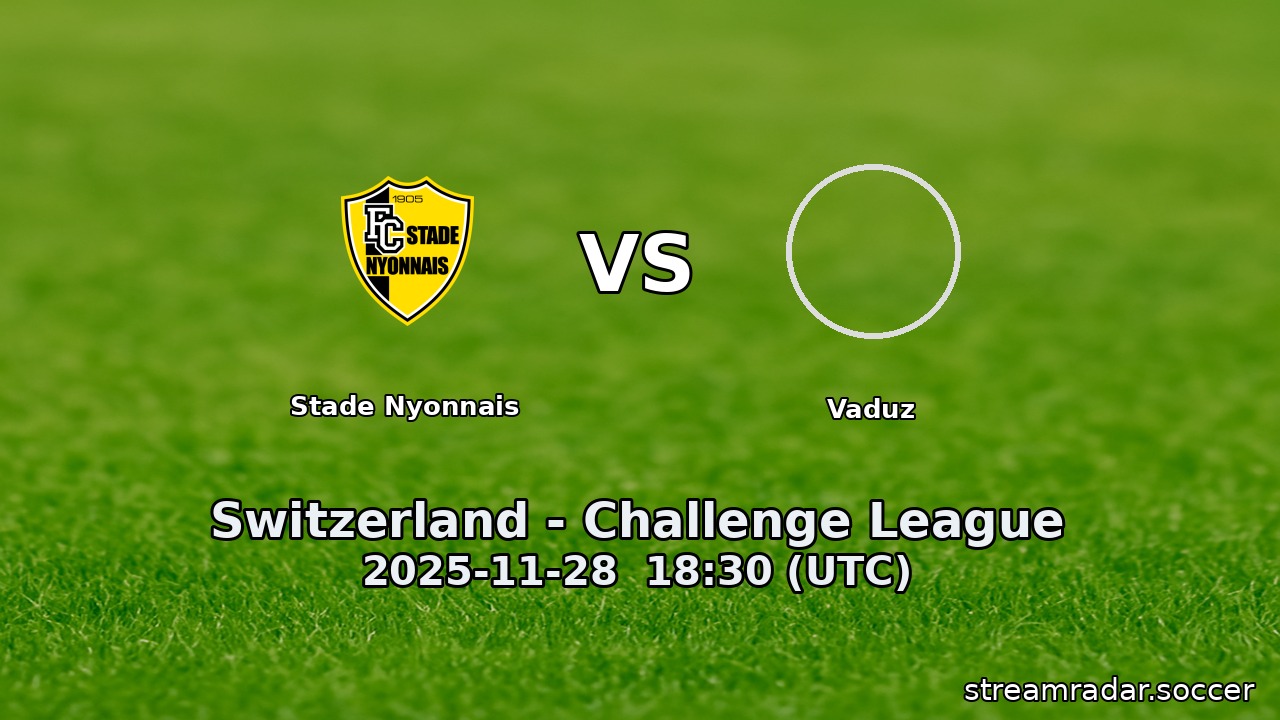 Stade Nyonnais vs Vaduz