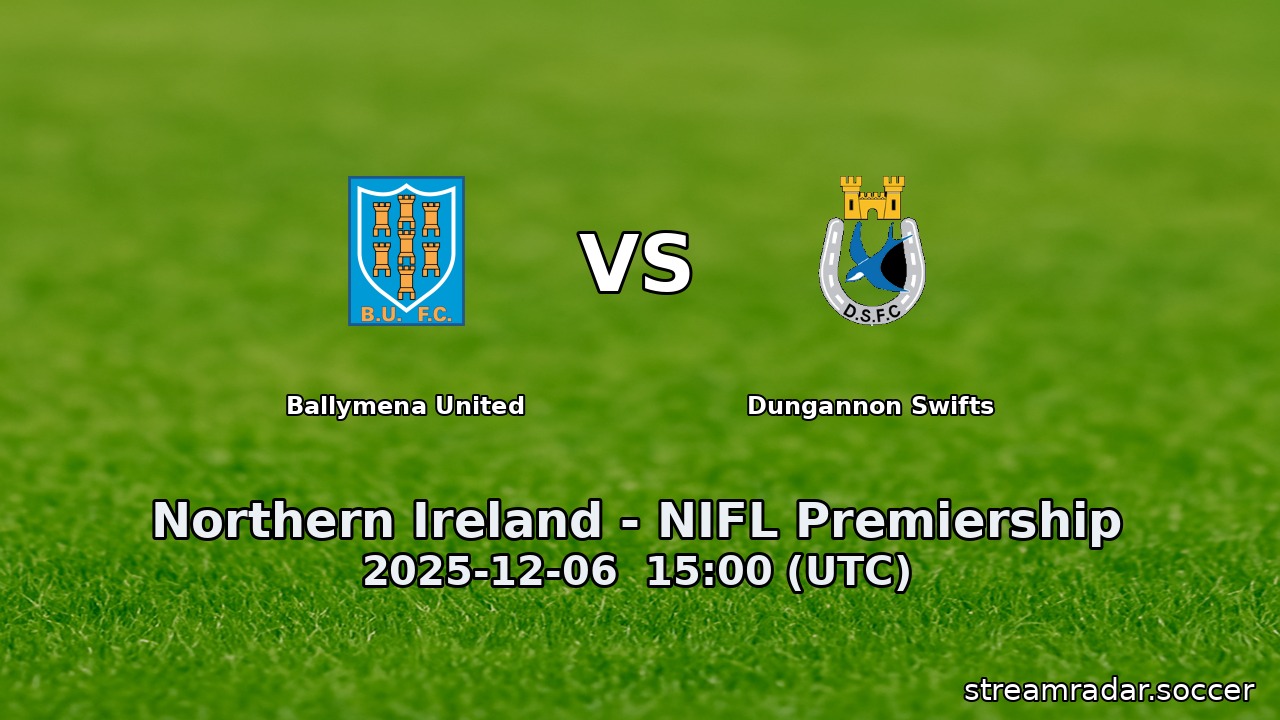 Ballymena United vs Dungannon Swifts
