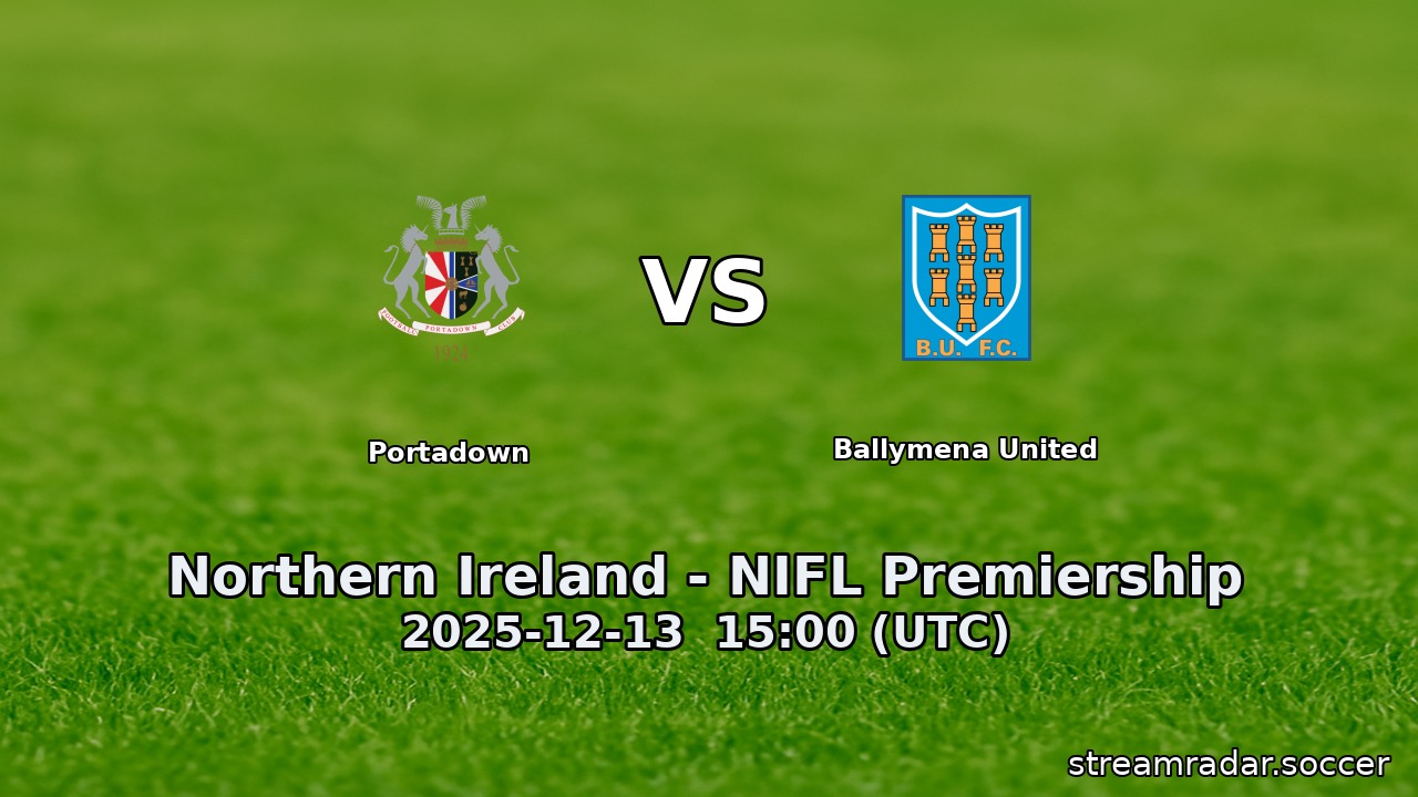 Portadown vs Ballymena United