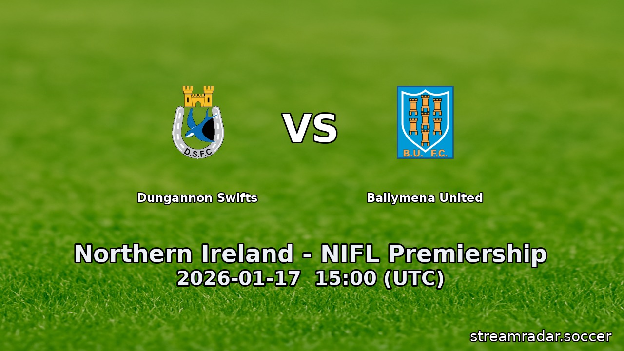 Dungannon Swifts vs Ballymena United