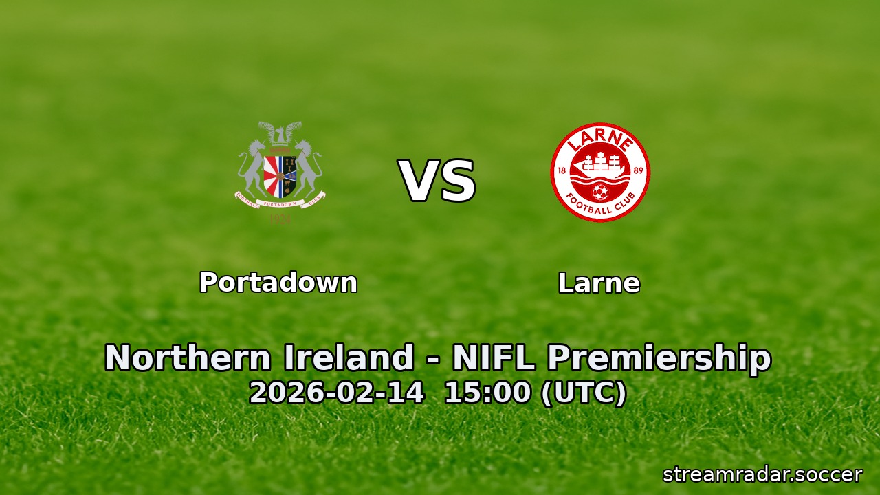 Portadown vs Larne