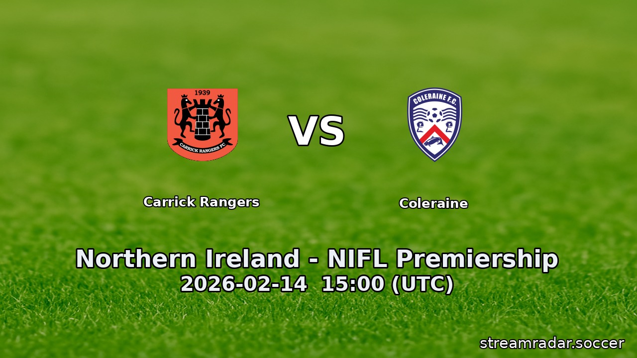 Carrick Rangers vs Coleraine