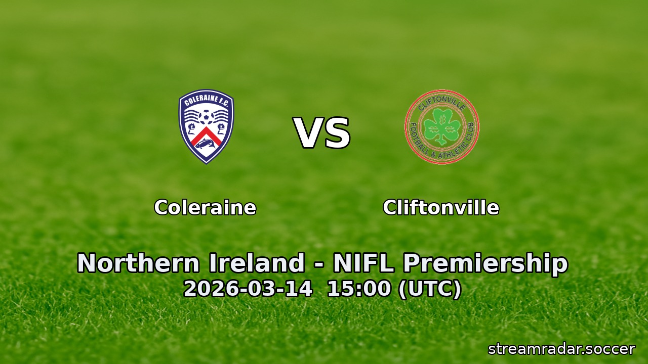Coleraine vs Cliftonville