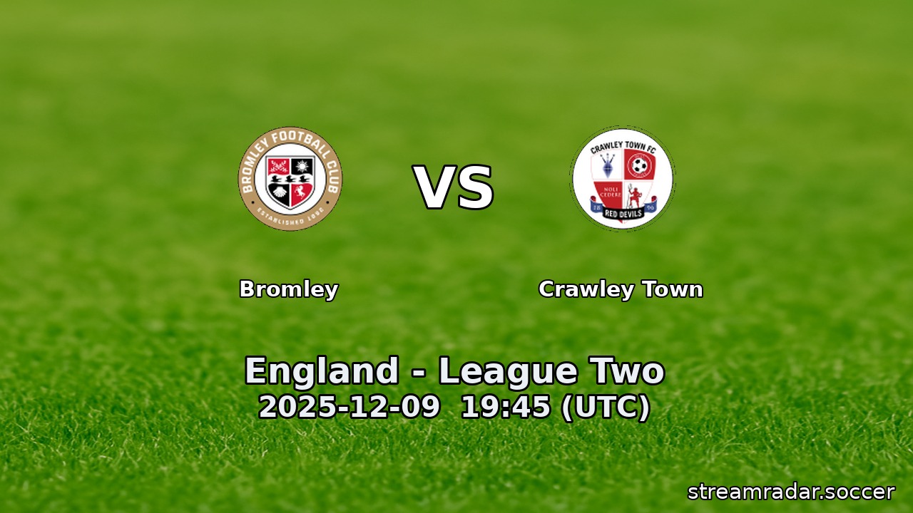Bromley vs Crawley Town