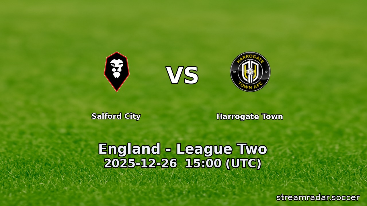 Salford City vs Harrogate Town