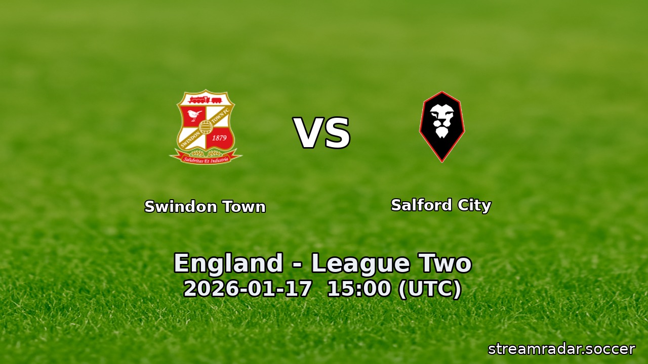Swindon Town vs Salford City