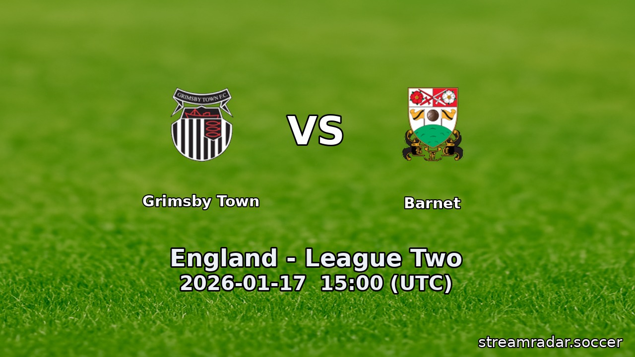 Grimsby Town vs Barnet