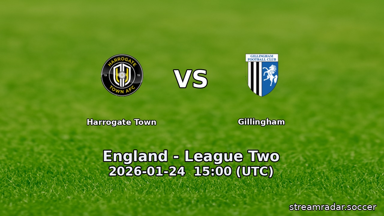 Harrogate Town vs Gillingham