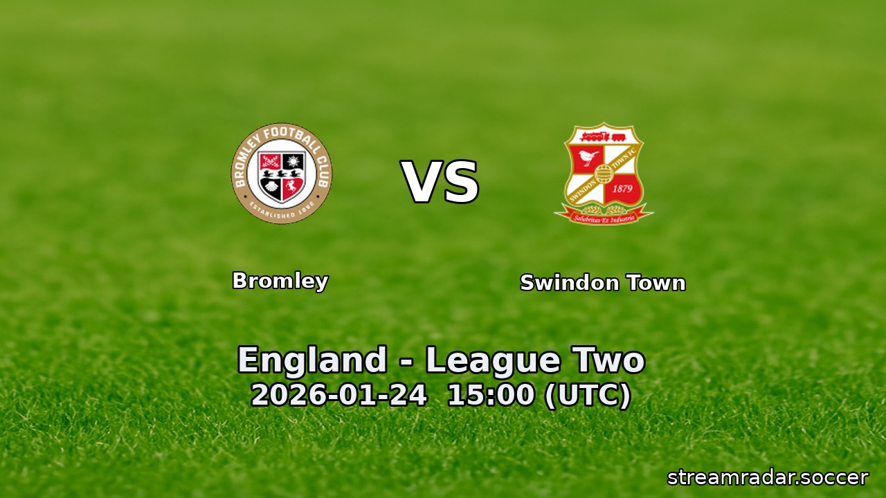 Bromley vs Swindon Town