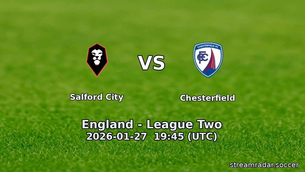 Salford City vs Chesterfield