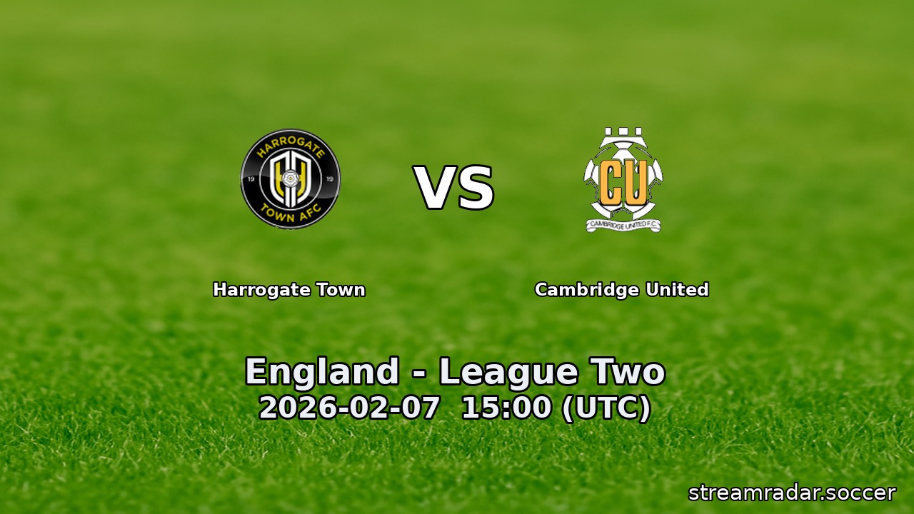 Harrogate Town vs Cambridge United