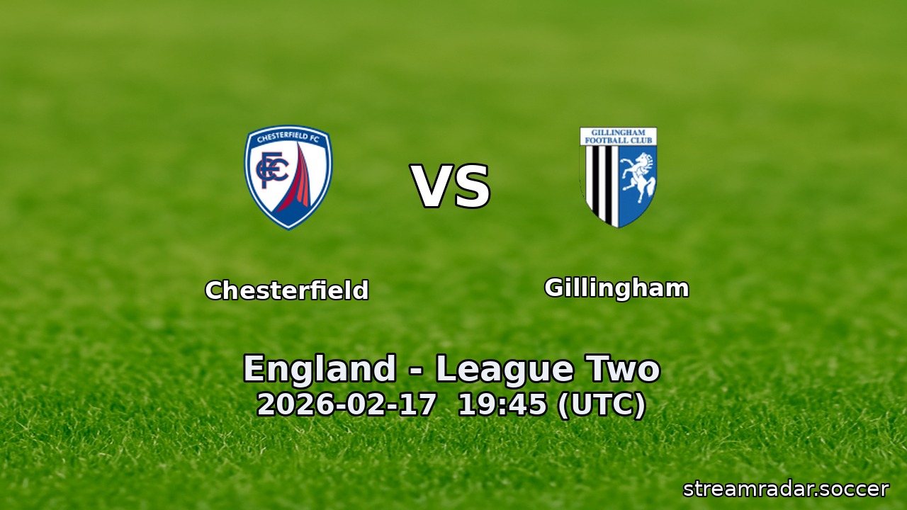 Chesterfield vs Gillingham