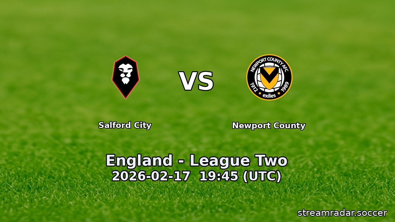 Salford City vs Newport County