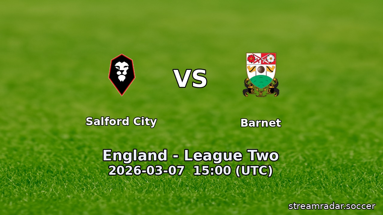 Salford City vs Barnet