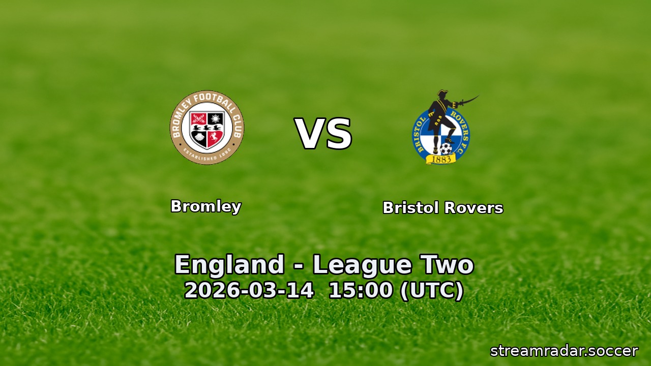 Bromley vs Bristol Rovers