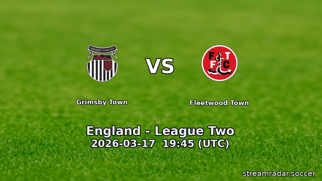 Grimsby Town vs Fleetwood Town