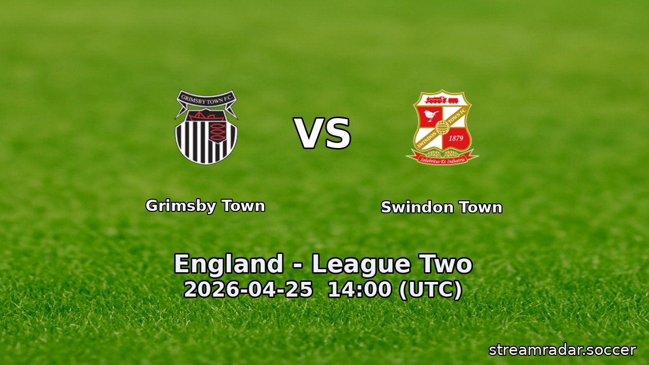 Grimsby Town vs Swindon Town