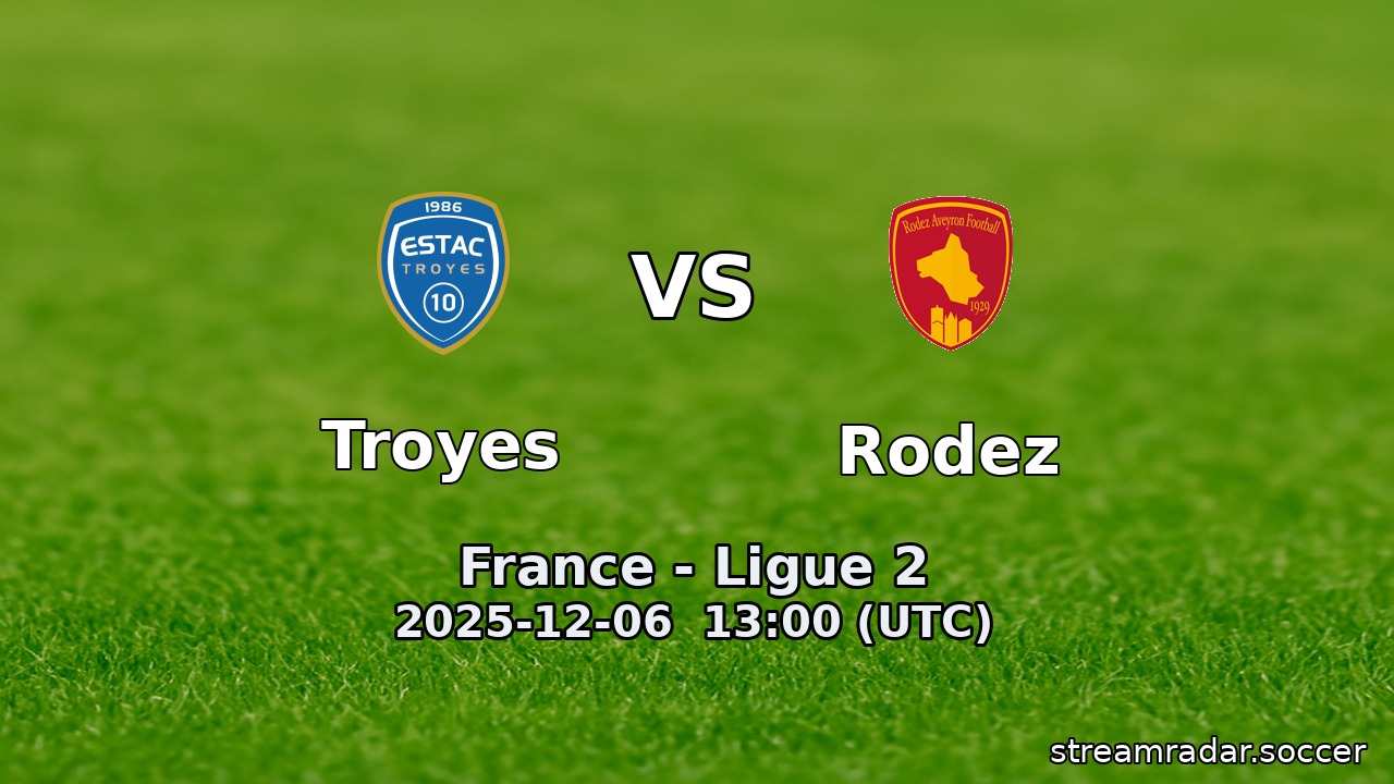 Troyes vs Rodez