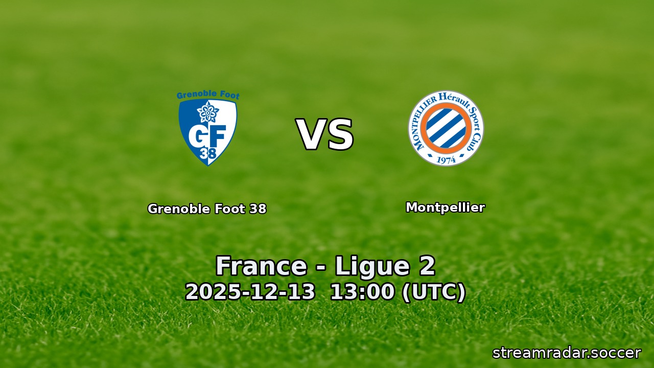 Grenoble Foot 38 vs Montpellier