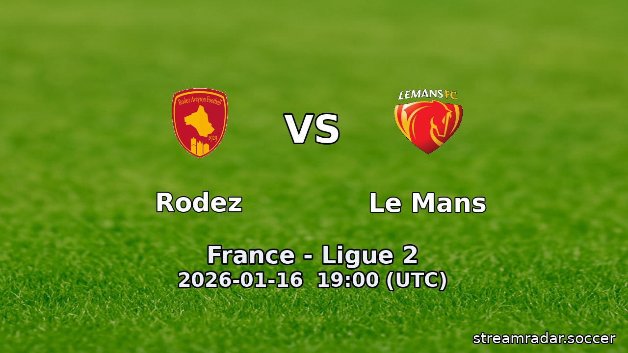 Rodez vs Le Mans