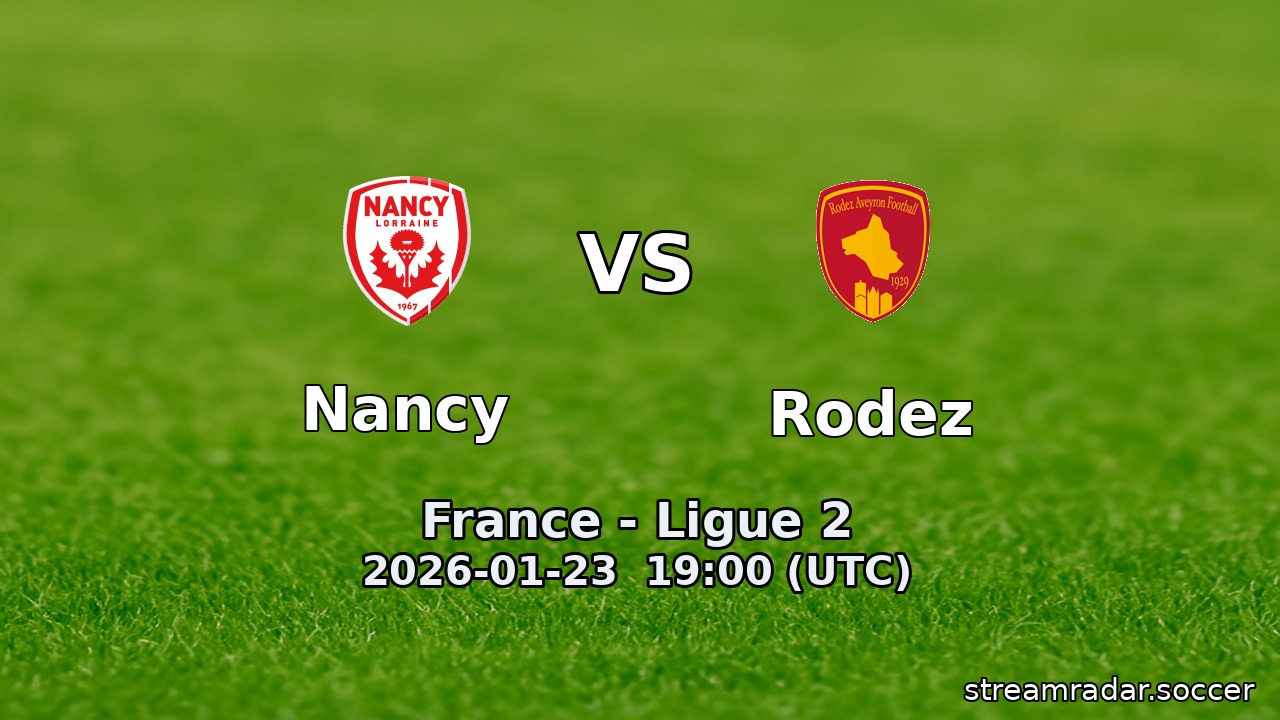 Nancy vs Rodez