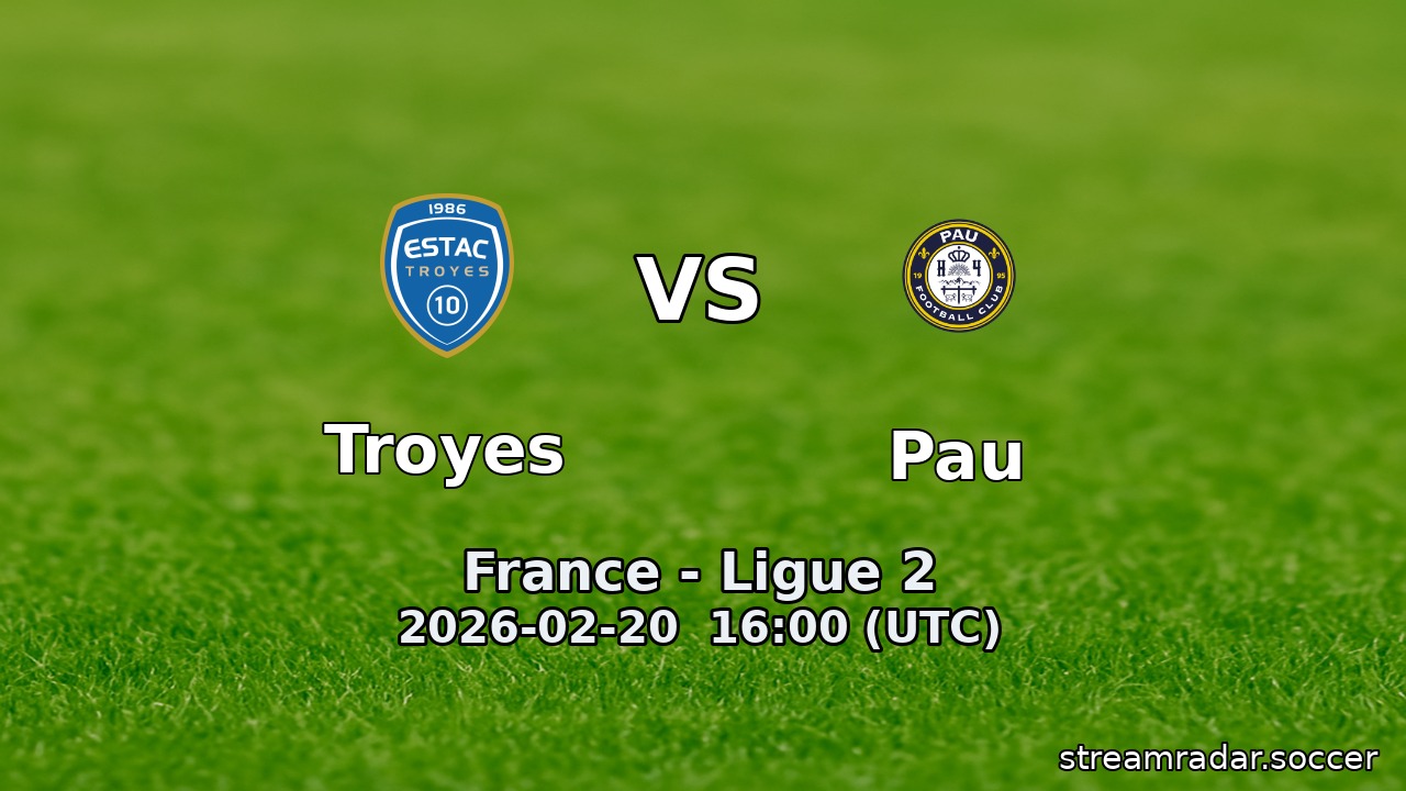 Troyes vs Pau
