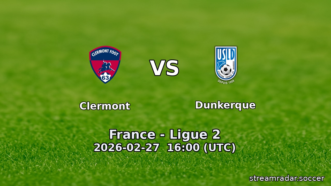 Clermont vs Dunkerque