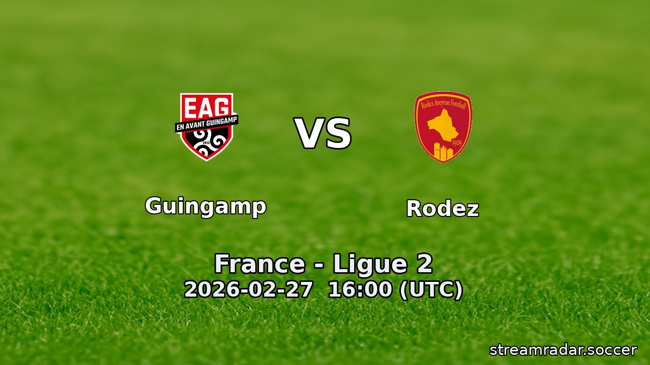 Guingamp vs Rodez