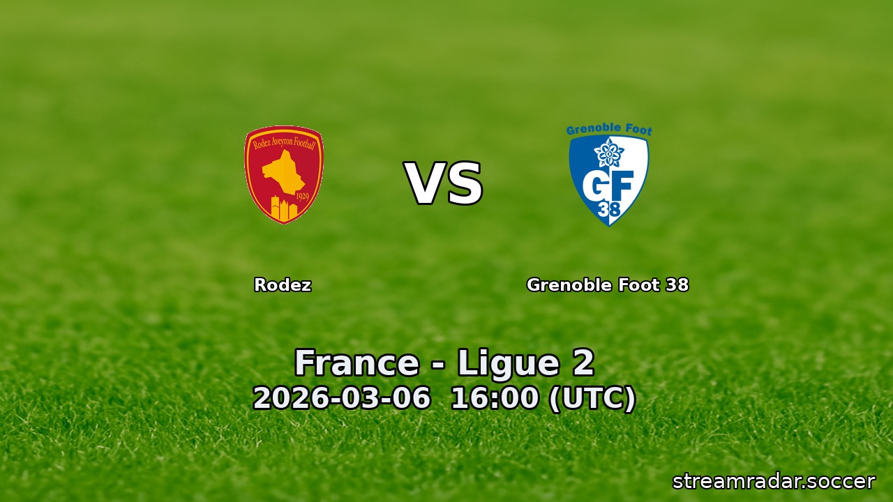 Rodez vs Grenoble Foot 38