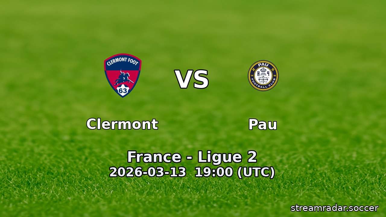 Clermont vs Pau