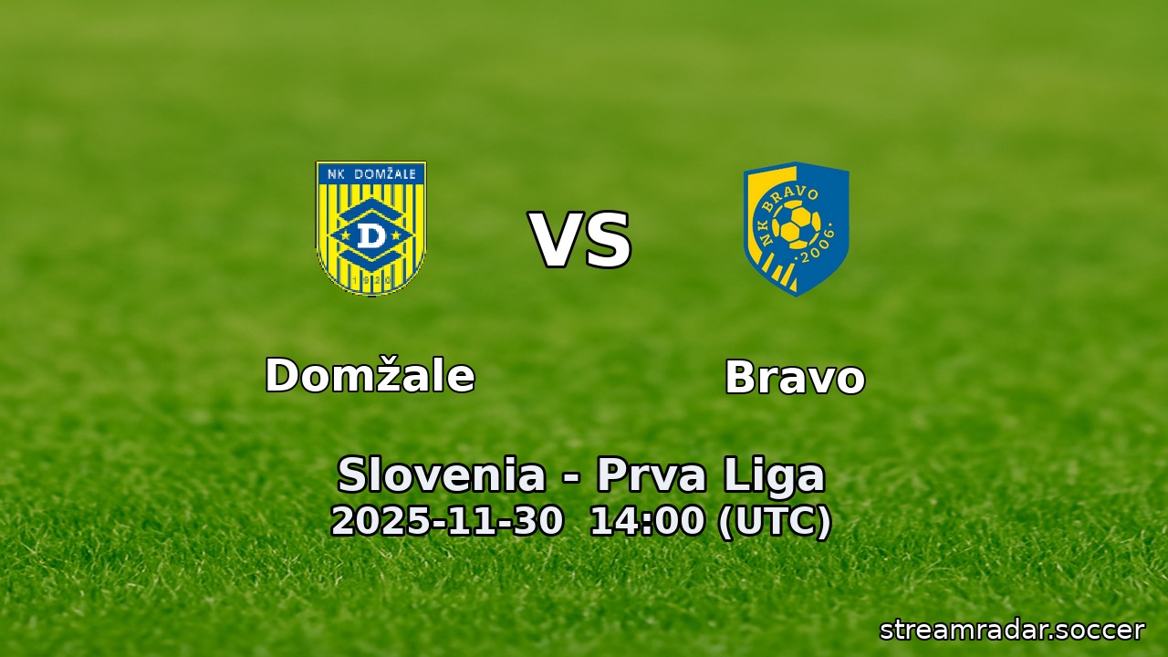 Domžale vs Bravo