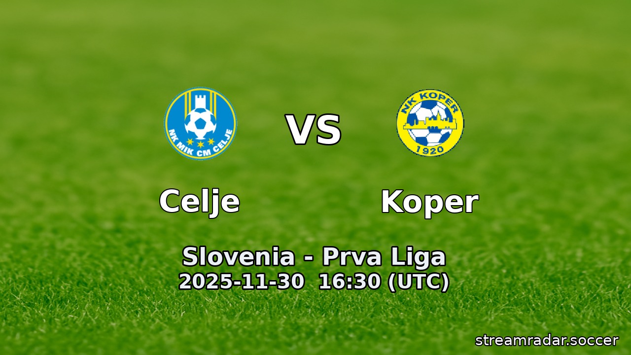 Celje vs Koper