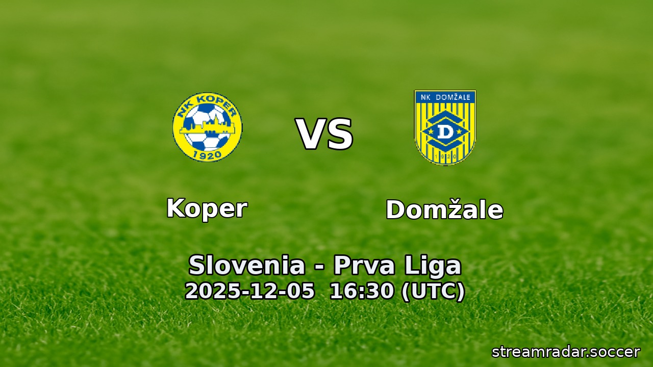 Koper vs Domžale