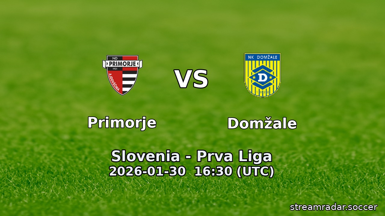 Primorje vs Domžale