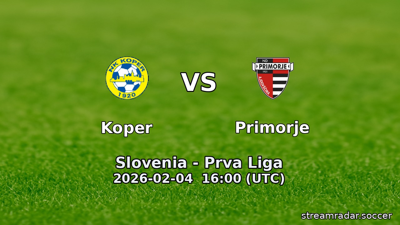 Koper vs Primorje