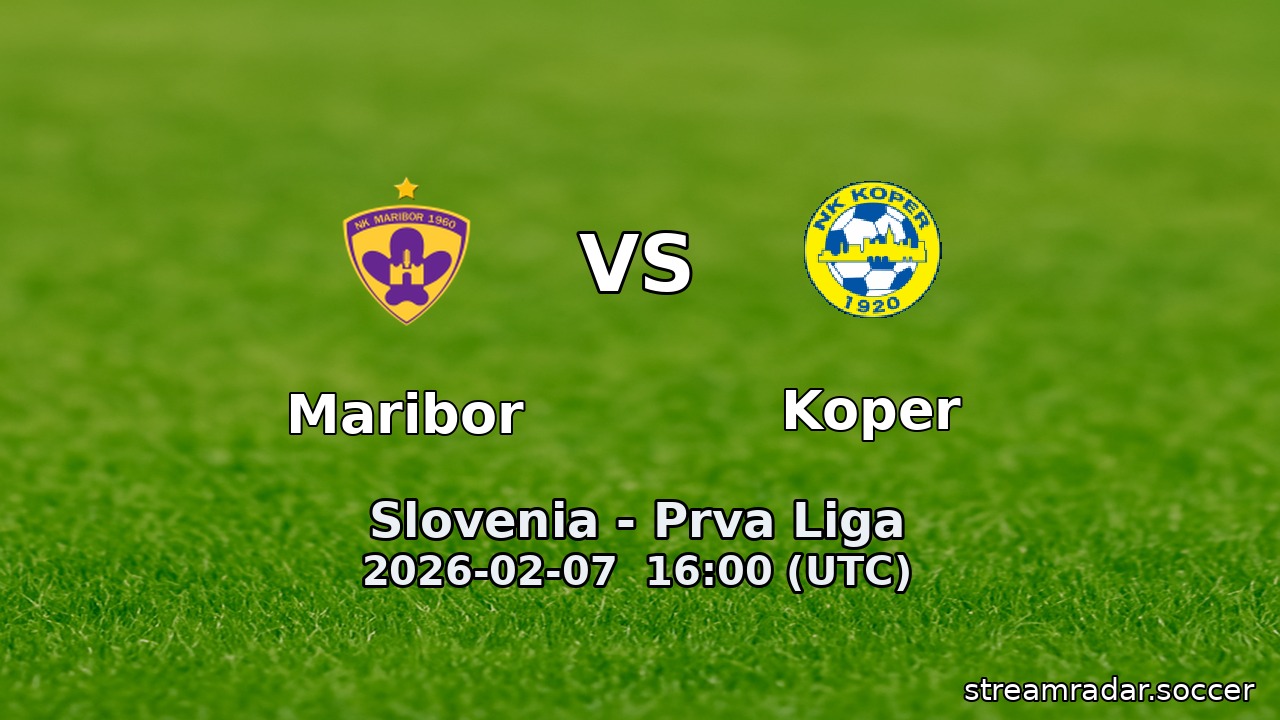 Maribor vs Koper