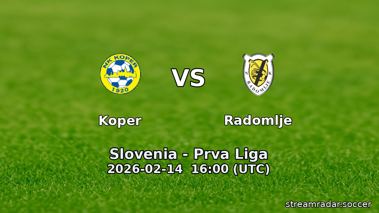 Koper vs Radomlje